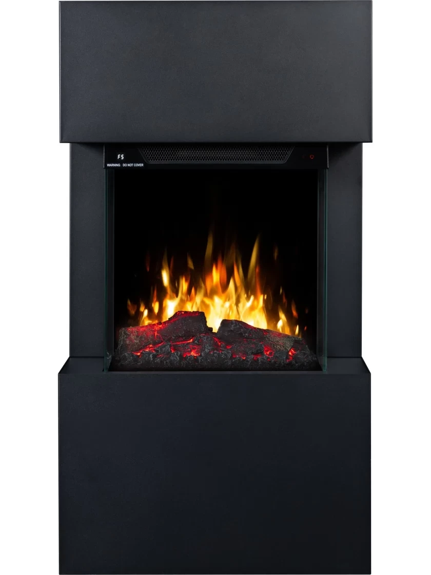 Підлоговий класичний електрокамін обігрівач з порталом AFLAMO TEXEL Білий і Чорний + TOWER 46