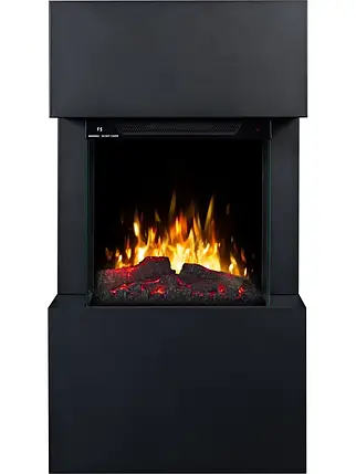 Класичний підлоговий електрокамін обігрівач з порталом AFLAMO TEXEL Білий і Чорний + TOWER 46, 60 см, фото 1