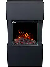 Класичний підлоговий електрокамін обігрівач з порталом AFLAMO TEXEL Білий і Чорний + TOWER 46, 60 см, фото 5