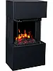 Підлоговий класичний електрокамін обігрівач з порталом AFLAMO TEXEL Білий і Чорний + TOWER 46, фото 6
