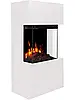 Підлоговий класичний електрокамін обігрівач з порталом AFLAMO TEXEL Білий і Чорний + TOWER 46, фото 7