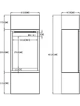 Класичний підлоговий електрокамін обігрівач з порталом AFLAMO MILOS 40 Білий і Чорний + 3D 60х40, 40 см, фото 3