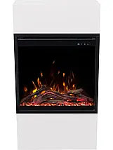 Класичний підлоговий електрокамін обігрівач з порталом AFLAMO MILOS 60 Білий і Чорний + 3D 60х40, 60 см, фото 3