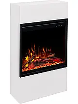 Класичний підлоговий електрокамін обігрівач з порталом AFLAMO MILOS 60 Білий і Чорний + 3D 60х40, 60 см, фото 4