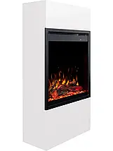 Класичний підлоговий електрокамін обігрівач з порталом AFLAMO MILOS 60 Білий і Чорний + 3D 60х40, 60 см, фото 5