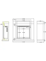 Класичний підлоговий електрокамін обігрівач з порталом AFLAMO JOLO Дуб + 3D 60x60, 100 см, фото 2