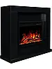 Класичний підлоговий електрокамін обігрівач з порталом AFLAMO JOLO Чорний+ 3D 60x60, фото 10