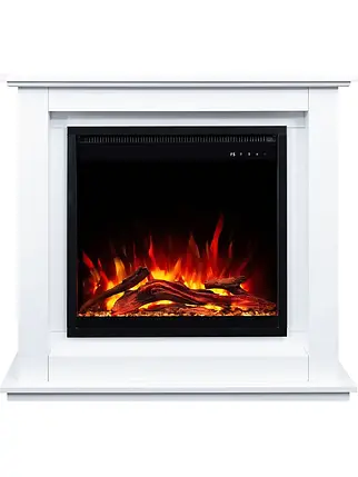 Класичний підлоговий електрокамін обігрівач з порталом AFLAMO SUND Дуб + 3D 60x60, 94 см, фото 1