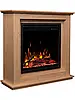 Класичний підлоговий електрокамін обігрівач з порталом AFLAMO SUND Дуб + 3D 60x60, 94 см, фото 7