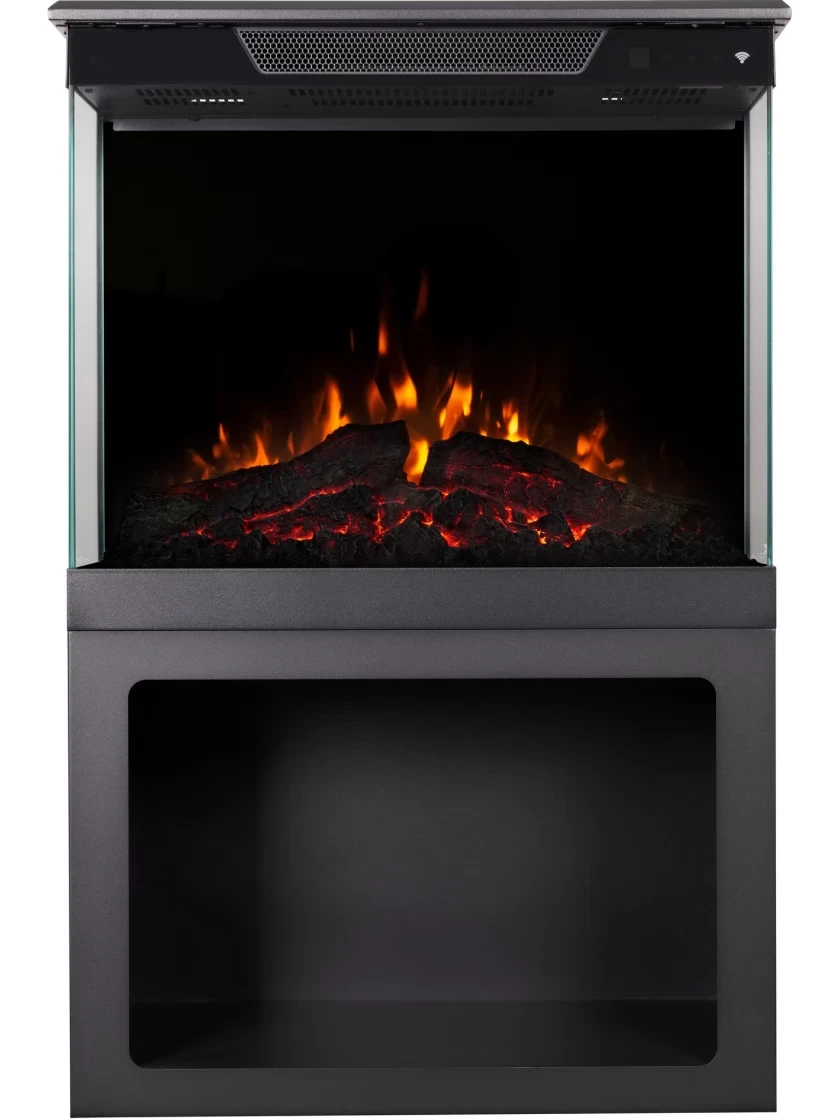 Окремо стоячий електрокамін декоративний з обігрівом AFLAMO TOWER 71 + Stand 71 см