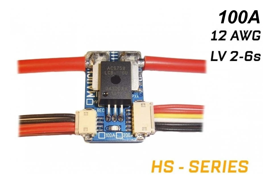 Датчик батареї MAUCH HS 100-LV 100A LiPo до 6S з кабелем 10 см для контролера польоту (HM)