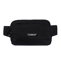 PODIUM Сумка Чоловіча На пояс нейлон Lanpad 35007 black, фото 3