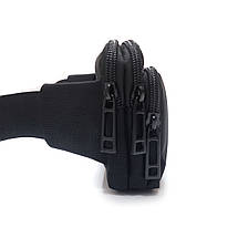 PODIUM Сумка Чоловіча На пояс нейлон Lanpad 35007 black, фото 6