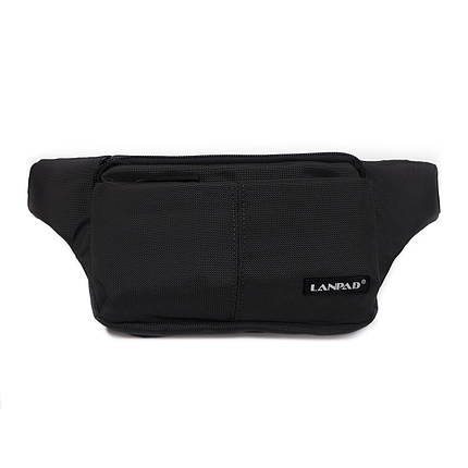 PODIUM Сумка Чоловіча На пояс нейлон Lanpad 35008 black, фото 1