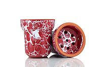 Чаша Solaris Adam & Eva glazed Rd, красно-серый