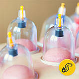 Вакуумні масажні банки 4FIZJO для тіла (китайські/атницелюлітні банки) 24 шт з помпою (P-5907739319913), фото 2