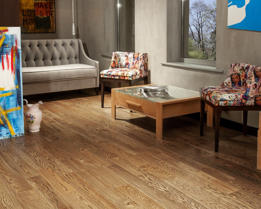 Паркетна дошка Floor`360 Дуб PRESTIGE SANTA-ANA OILED 1-смугова Масло, фото 1