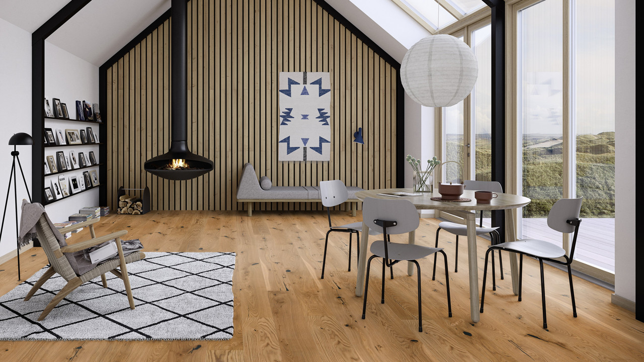 Паркетна дошка Floor`360 Дуб ESPRESSIVO 1-смугова Масло, фото 1