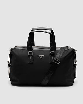 💎 Prada Re-Nylon and Saffiano Leather Duffle Bag 46 х 27 х 18 см