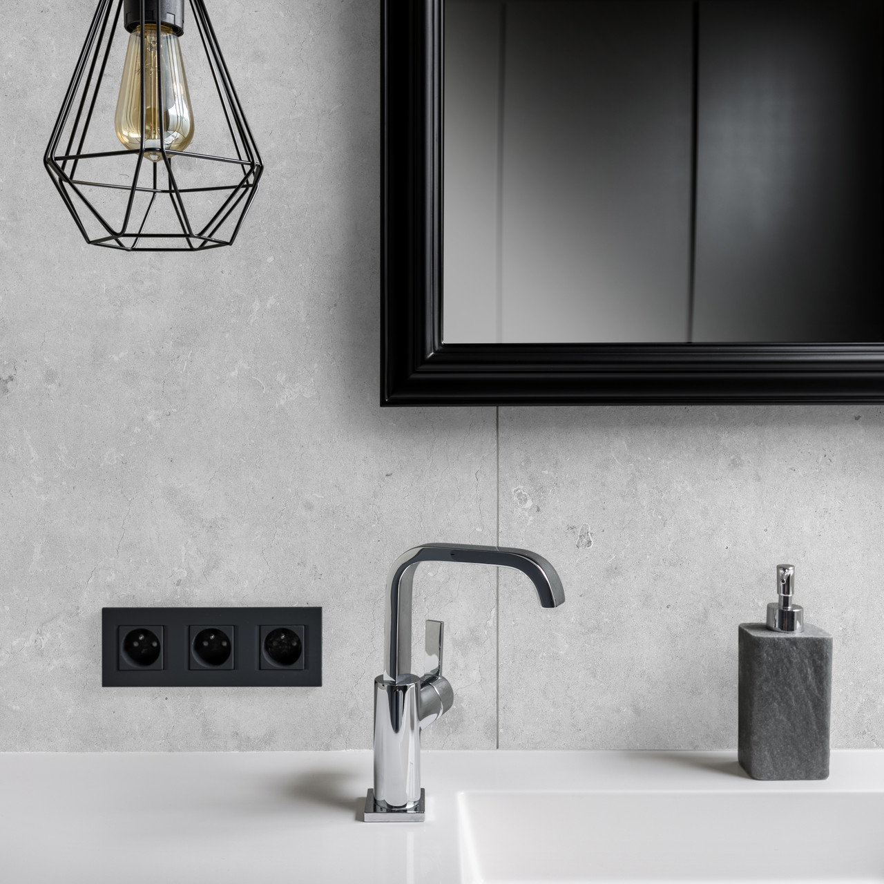 Стінові панелі SPC Rocko Tiles Конкрітч R109 2800х1230х4 мм, фото 1