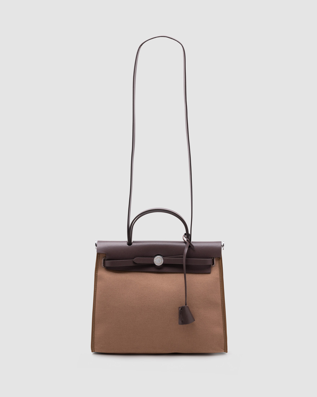 💎 Hermes Herbag Zip 31 Bag Chocolate 30 x 25 x 10 см, фото 1