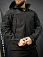 Куртка Energy на флісі чорний софтшелл SoftShell знімний капюшон розмір М, фото 2