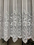 Коротка тюль 1.15 м. Готова тюль на кухню до підвіконня, фото 2