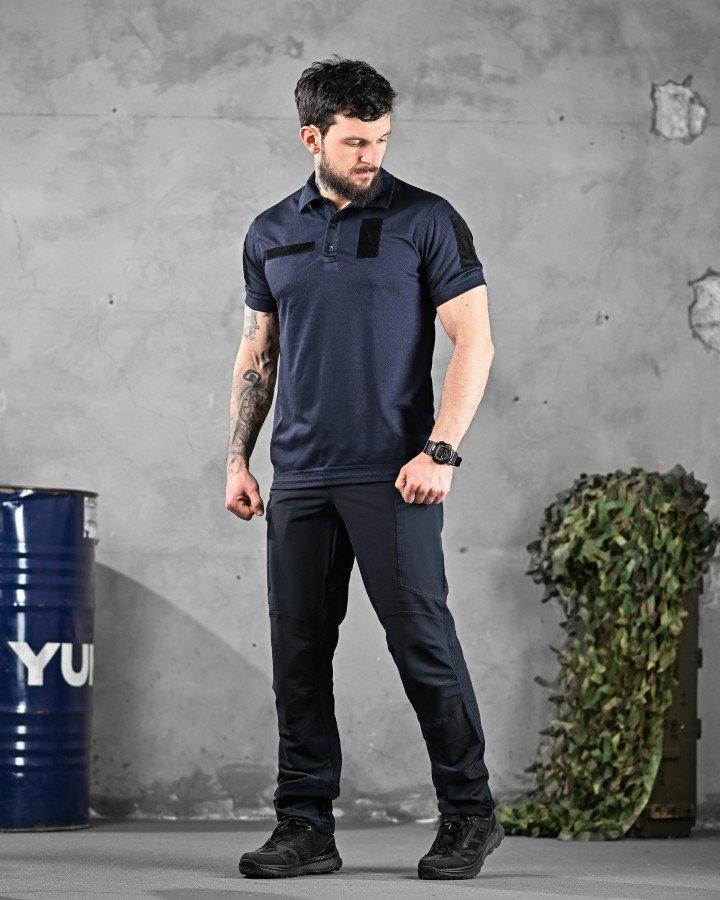 Літній польовий костюм Soldier синій – комплект ДСНС (поло + штани) ДЛ6405 ТМ, фото 1