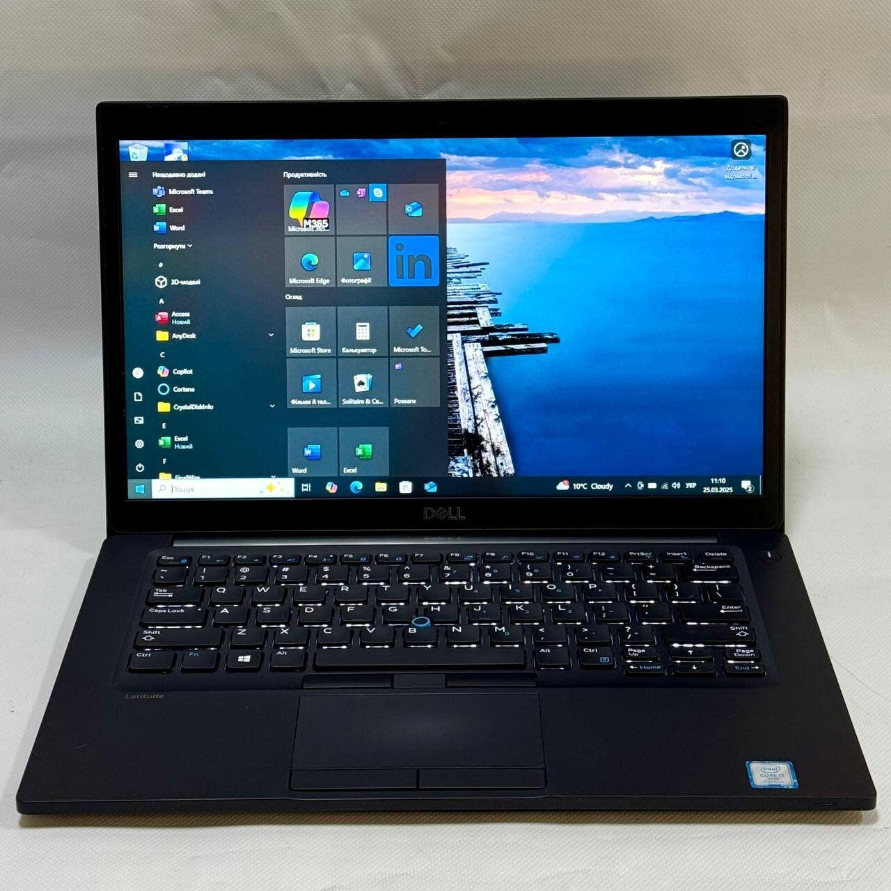 Б/в Ноутбук Б-клас Dell Latitude 7480 14" 1920x1080| Core i5-7300U| 8 GB RAM| 256 GB SSD| HD 620