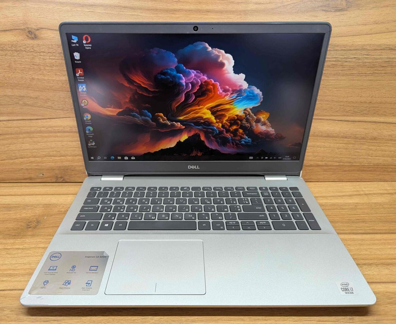 Б/в Ноутбук Б-клас Dell Inspiron 5593 15.6" 1920x1080| Core i7-1065G7| 16 GB RAM| 480 GB SSD| Iris Plus