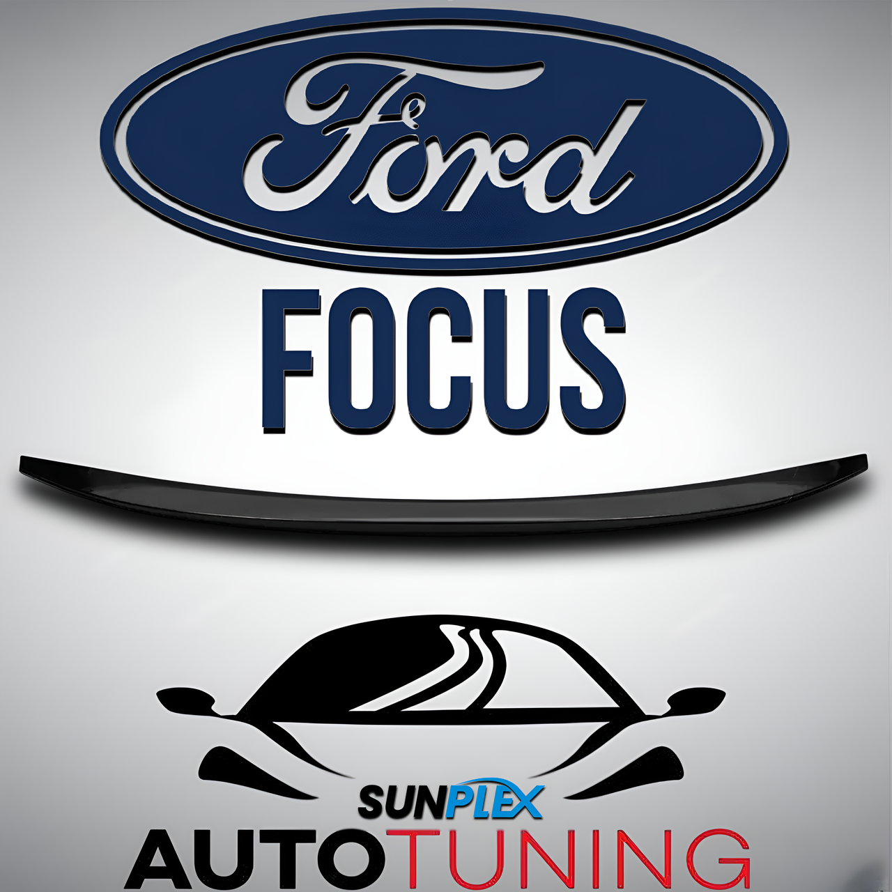 Спойлер кришки багажника Ford Focus III Sedan 2011-2017р. Задній дефлектор багажника LIP Форд Фокус Седан ІІІ.