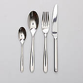 Набір столових приборів на 6 персон 24 предмети столовий набір приборів Сріблястий