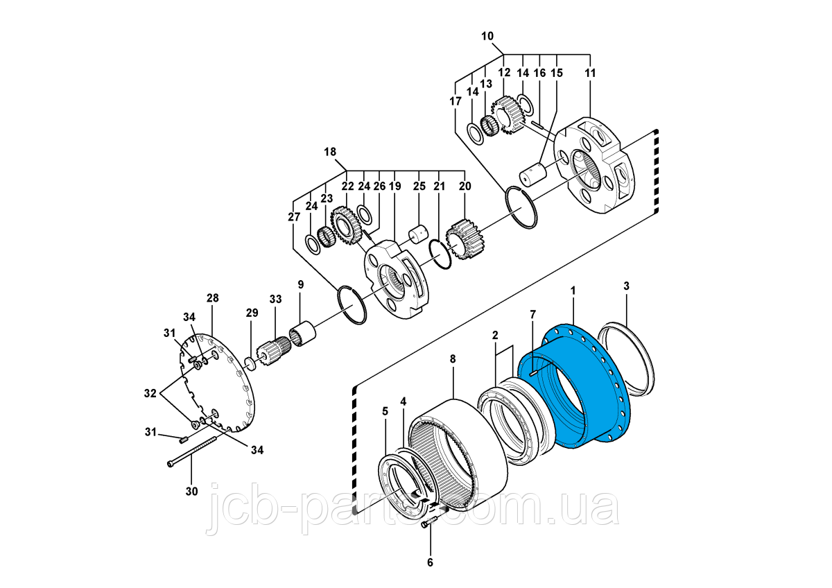 14522475 Корпус бортового редуктора VOLVO EC210