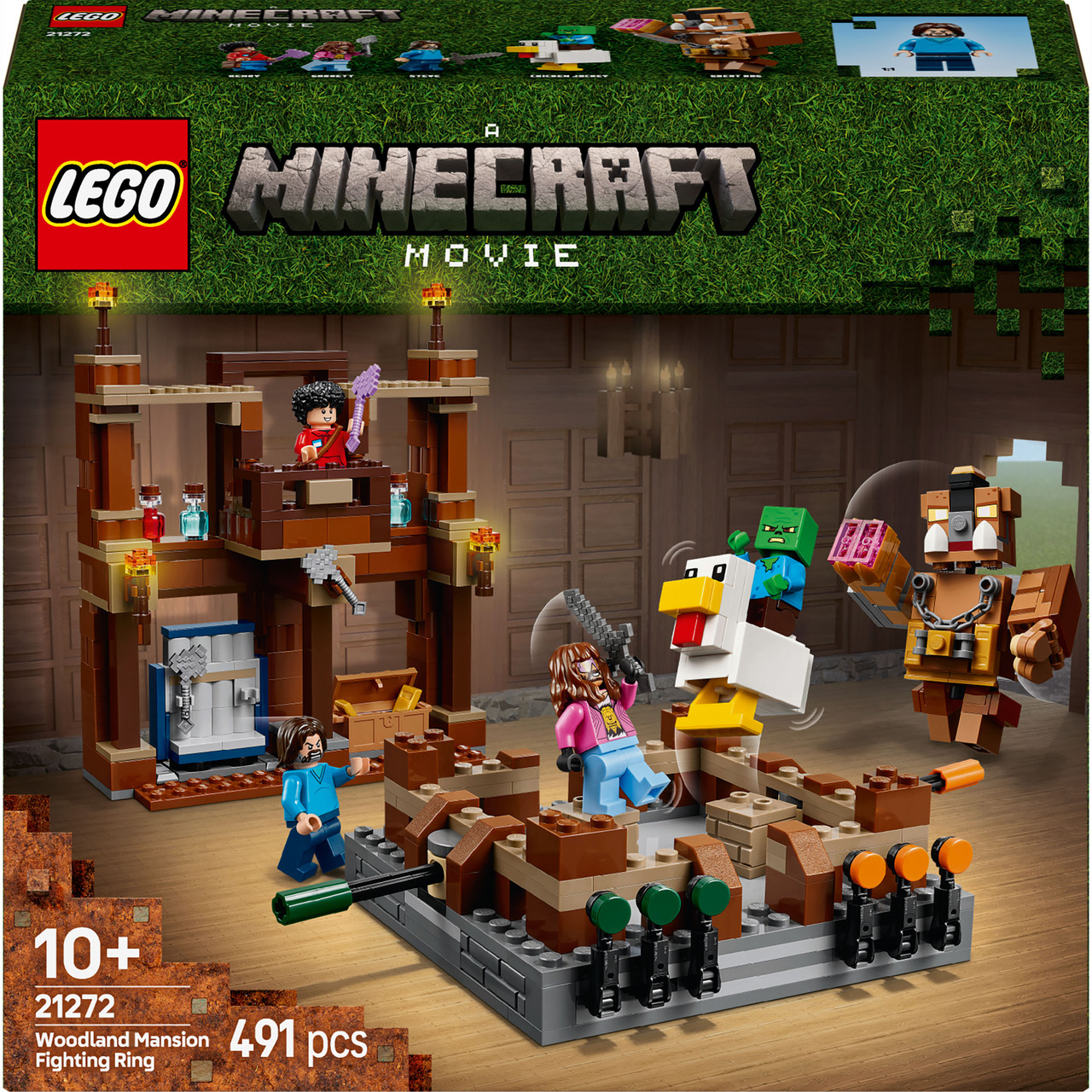 Конструктор LEGO Minecraft Бійцівський ринг у лісовому маєтку (21272) 8 x 28 x 26 см деталей 491, фото 1