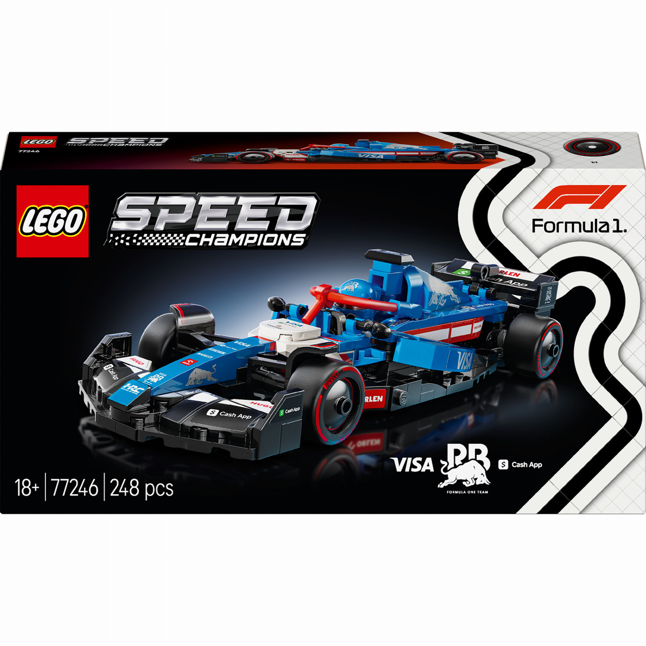 Конструктор LEGO Speed Champions F1 Visa Cash RB VCARB 01 (77246) 5 x 26 x 14 см деталей 248, фото 1