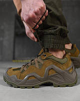 Тактические кроссовки Vaneda Олива водонепроницаемые из кожи с амортизацией и противоскользящей подошвой |neper-1494|