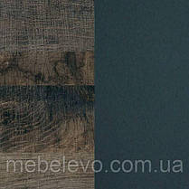 Ліжко Лілея Нова 160 875х1642х2062мм 160х200 Світ Меблів Дуб гранж колоніальний + антрацит, Без каркаса, фото 5