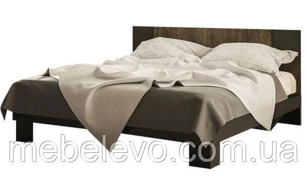 Ліжко Лілея Нова 160 875х1642х2062мм 160х200 Світ Меблів Дуб гранж колоніальний + антрацит, Без каркаса