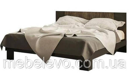 Ліжко Лілея Нова 160 875х1642х2062мм 160х200 Світ Меблів Дуб гранж колоніальний + антрацит, Без каркаса, фото 1
