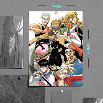 "Бліч / Bleach" плакат (постер) розміром А5 (14х20см)
