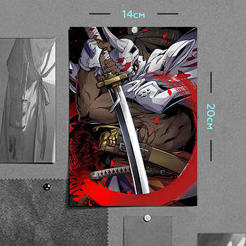 "Нагоріюкі (Гілті Гір / Guilty Gear)" плакат (постер) розміром А5 (14х20см)