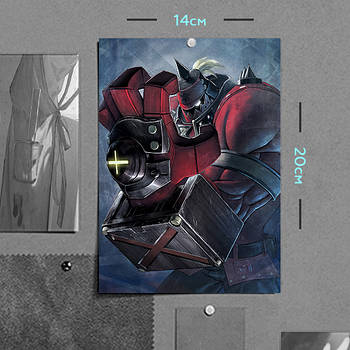 "Потьомкін (Гілті Гір / Guilty Gear)" плакат (постер) розміром А5 (14х20см)