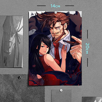 "Слеєр (Гілті Гір / Guilty Gear)" плакат (постер) розміром А5 (14х20см)