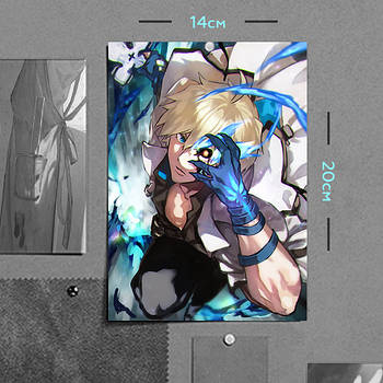 "Кай Киске (Гілті Гір / Guilty Gear)" плакат (постер) розміром А5 (14х20см)