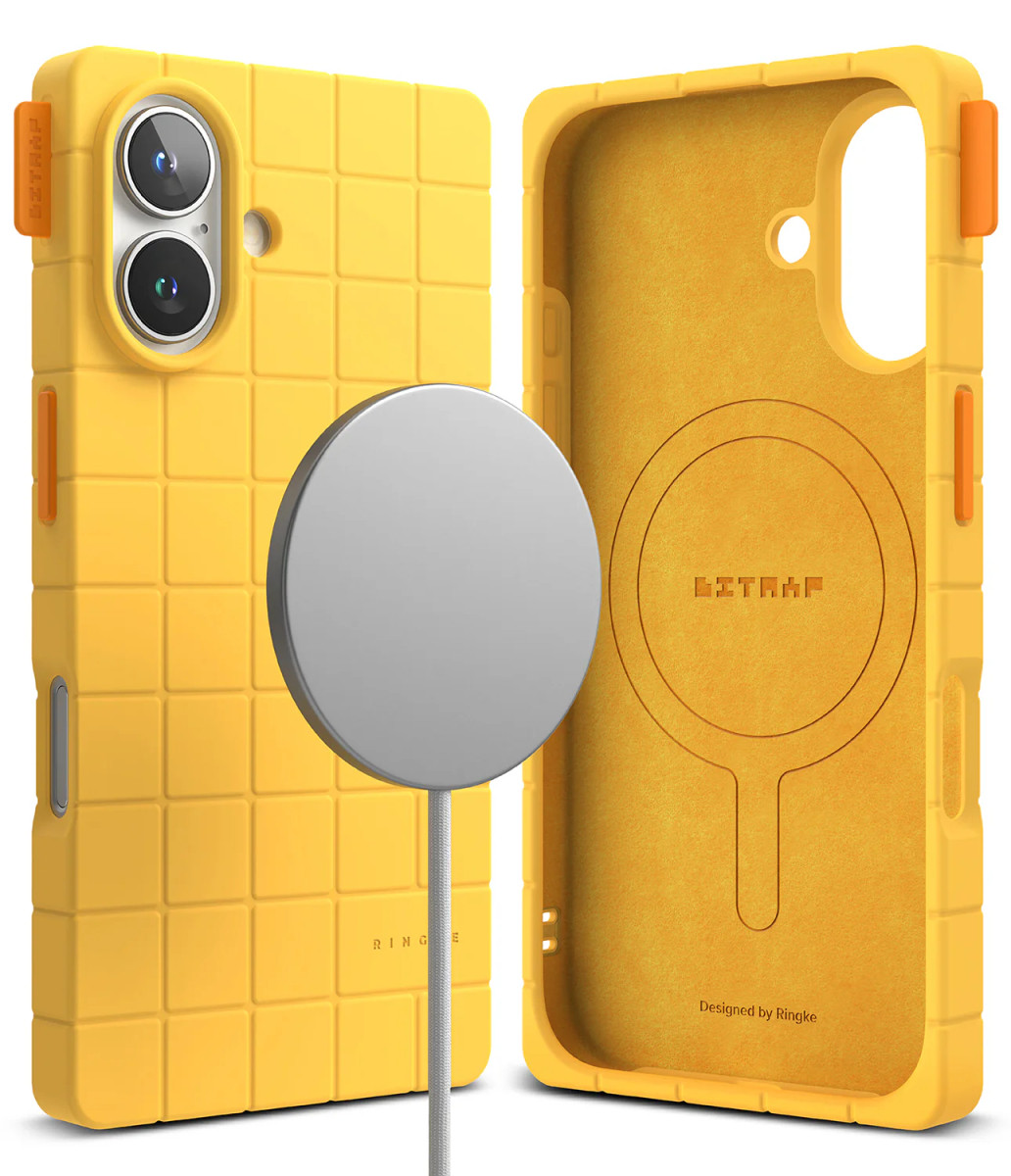 Чохол Ringke Bitmap Silicone Magnetic для iPhone 16 Yellow (BMMG1017SE46)