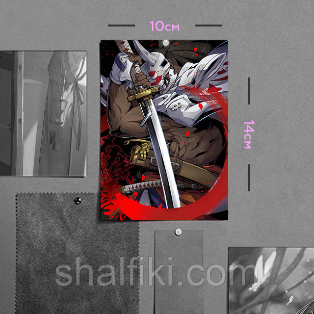 "Нагоріюкі (Гілті Гір / Guilty Gear)" плакат (постер) розміром А6 (10х14см), фото 1