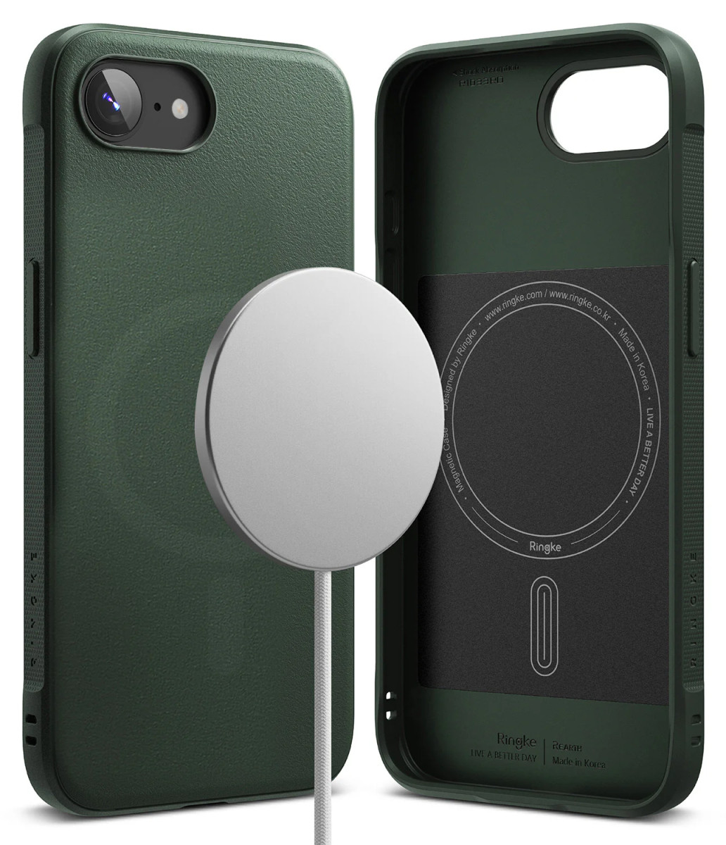 Чохол Ringke Onyx Magnetic до iPhone 16e Dark Green (OMG1034E75), фото 1