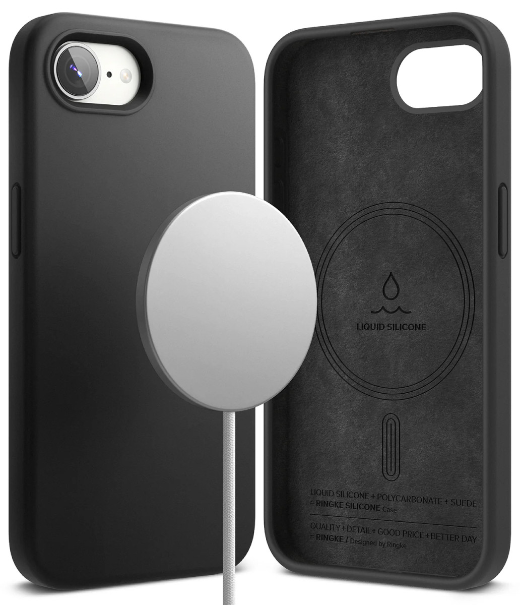 Чохол Ringke Silicone Magnetic для iPhone 16e Black (SIMG1035E55)