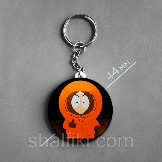 "Кенні Маккормік (Південний парк / South Park)" брелок круглий Ø44 мм, фото 1