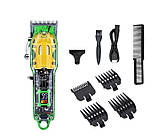 Професійна машинка для стриження Бездротова LY-452, прозора з акумуляторним живленням, фото 4